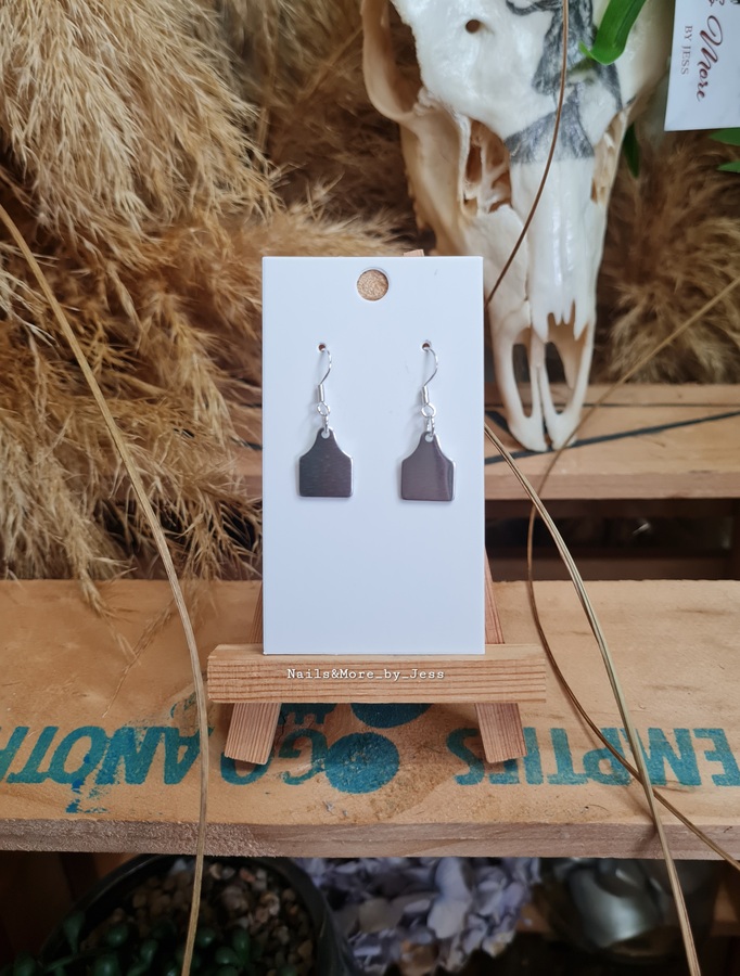 Mini Cattle Tag Earrings